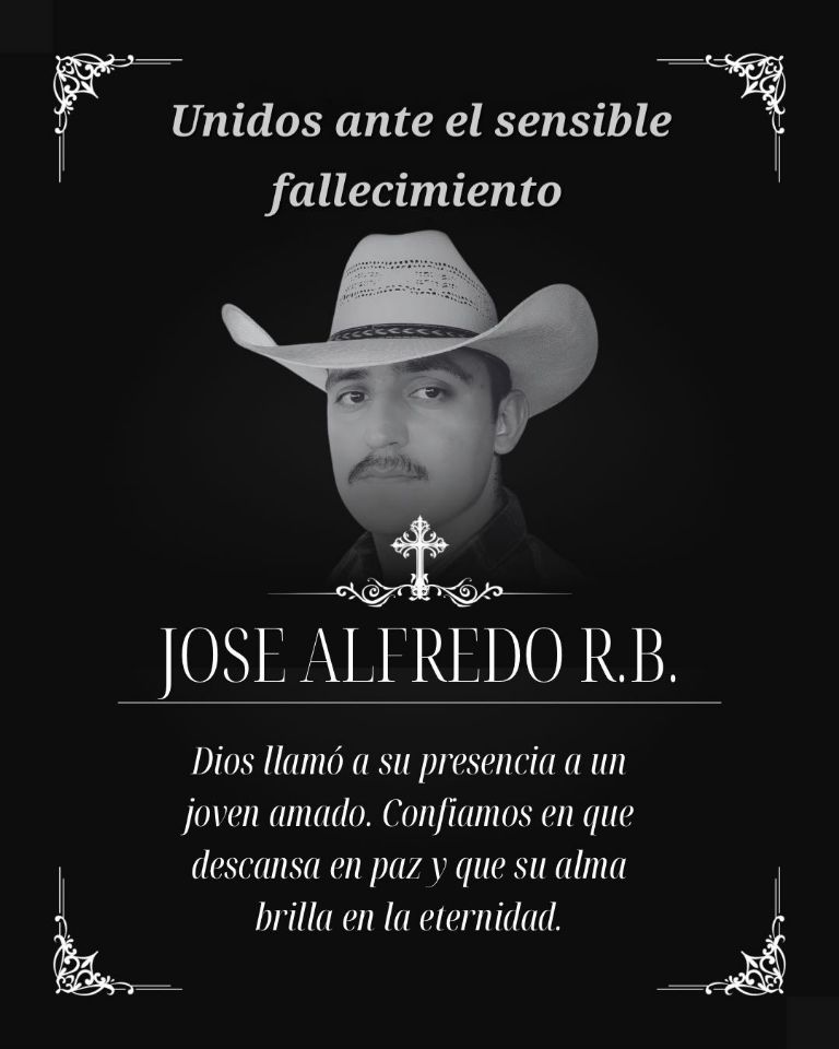  José Alfredo fue despedido por sus allegados en redes sociales