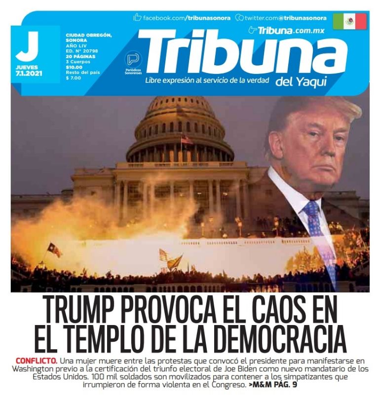 60 años, 60 historias: Caos en el Capitolio, seguidores de Trump toman por asalto el Congreso de EU