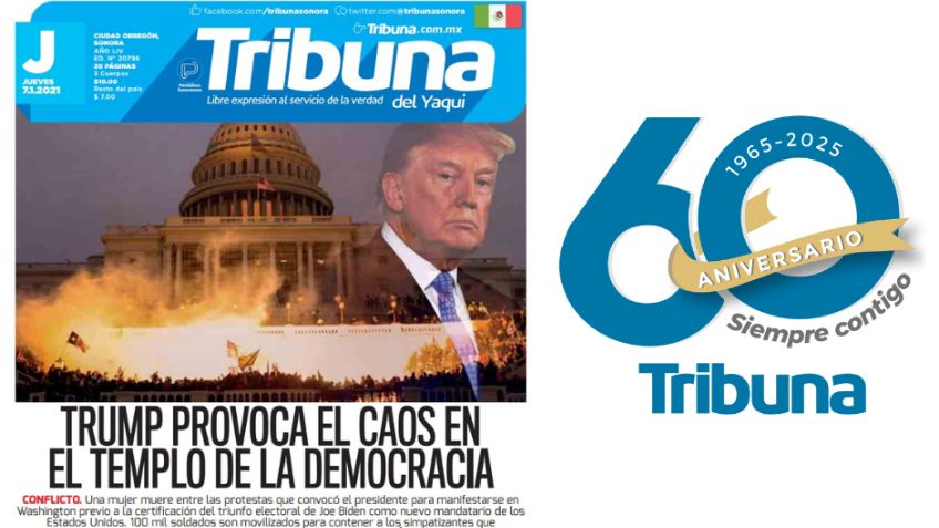 60 años, 60 historias: Caos en el Capitolio, seguidores de Trump toman por asalto el Congreso de EU