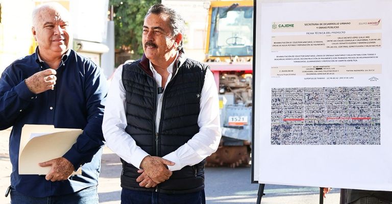 Arranca obra de colector en Cajeme: 29 mdp beneficiarán a 40 mil habitantes del sur