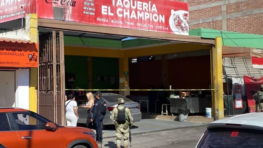 Ejecutan a balazos a dos hombres en una taquería al oriente de Culiacán; uno ya fue identificado