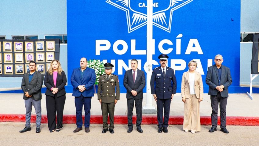 Homenajean a 36 policías caídos en Cajeme; alcalde anuncia posible incremento salarial