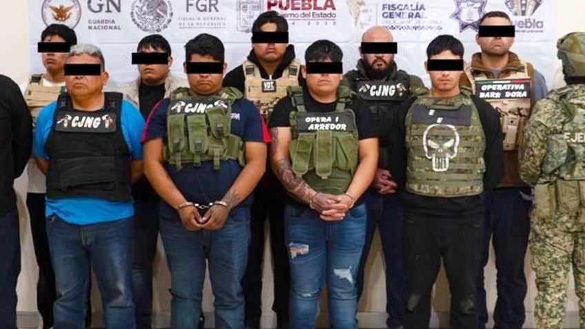 Capturan a 'El Gordo', presunto líder de La Barredora en Puebla, junto a ocho cómplices