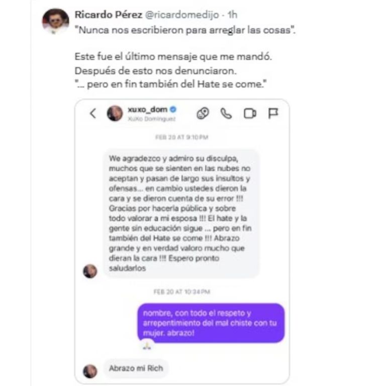 Captura de pantalla de Infobae 