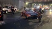 Foto ilustrativa de la nota titulada: Fuerte accidente moviliza a las autoridades en CDMX: Auto queda abandonado la GAM