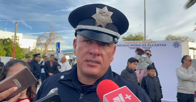El comisario general de la Jefatura de Policía Preventiva y Tránsito Municipal, Jesús Alonso Durón Montaño