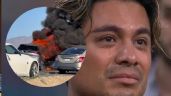 Foto ilustrativa de la nota titulada: (VIDEO) Momentos de pánico: se incendia vehículo donde viajaban Ricardo Peralta y César Doroteo