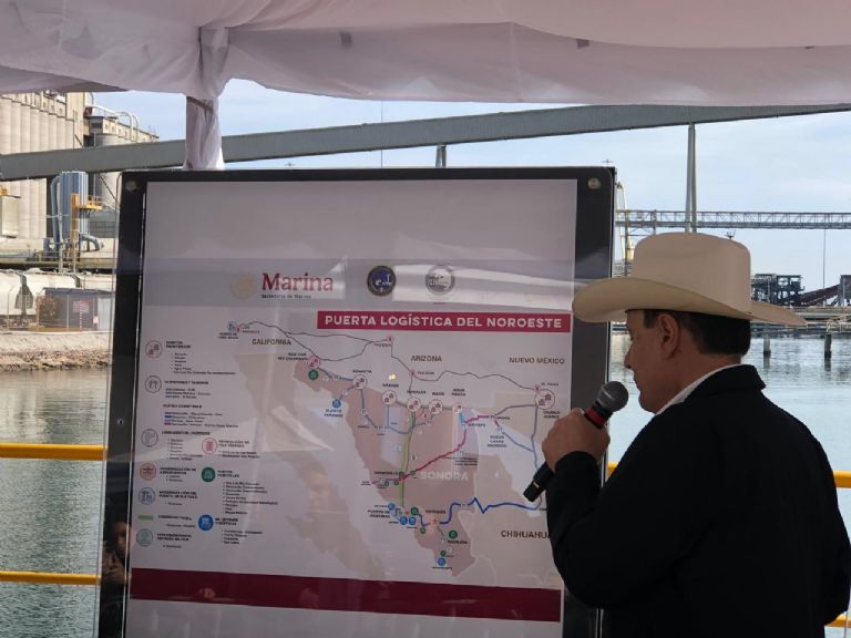 Alfonso Durazo Montaño habla sobre las bondades del puerto de Guaymas