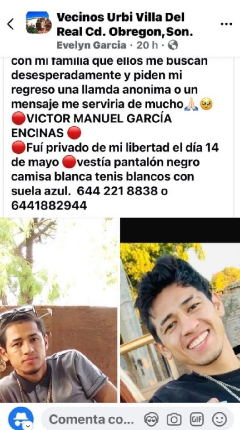 Reportes apuntan a que Víctor Manuel García Encinas fue privado de la libertad.