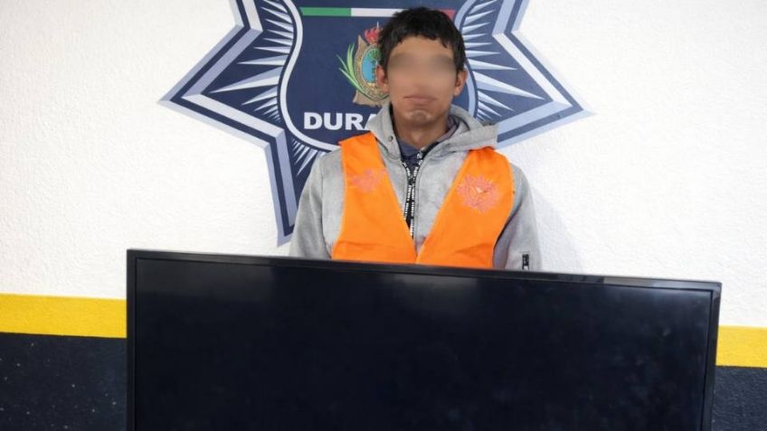 Detienen a Zeferino por intentar robar una pantalla de la casa de su propia hermana en Durango