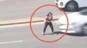 Foto ilustrativa de la nota titulada: VIDEO: Identifican a mujer que fue atropellada en Monterrey; este es su estado de salud