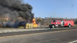 Foto que representa a Explosión e incendio de ducto de Pemex deja tres personas muertas y seis heridas en Oaxaca