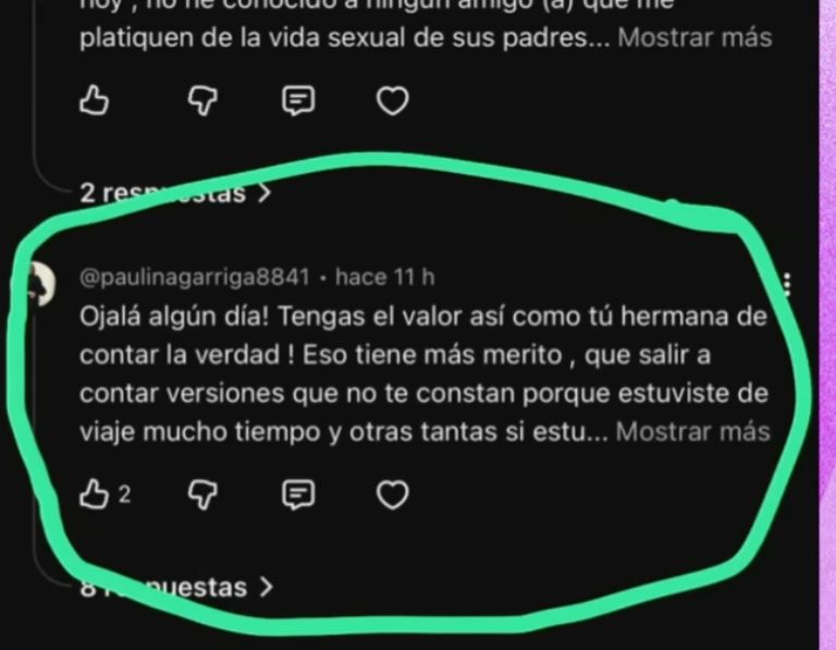 Piensa que es la ex del actor 
