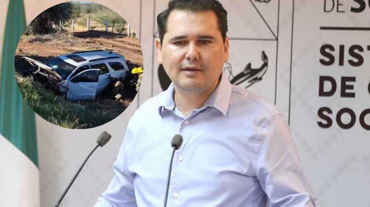 Autoridades de Sonora informan que secretario de Gobierno está bien, Adolfo Salazar, tras accidente carretero
