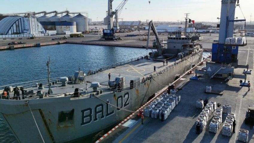 Arriban a Cuba dos buques con ayuda humanitaria enviados por México: Más de 800 toneladas de víveres