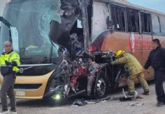 Foto ilustrativa de nota 4 muertos y 25 lesionados deja accidente de camión de pasajeros en tramo Sonoyta-Caborca; autoridades atienden