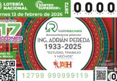 Foto ilustrativa de nota Lista COMPLETA de GANADORES del Sorteo Superior No. 2872 de la Lotería Nacional HOY viernes 13 de febrero