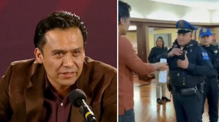 "¡Utilice las esposas!": El TENSO momento en que intentan DESALOJAR a Marx Arriaga de la SEP (VIDEO)