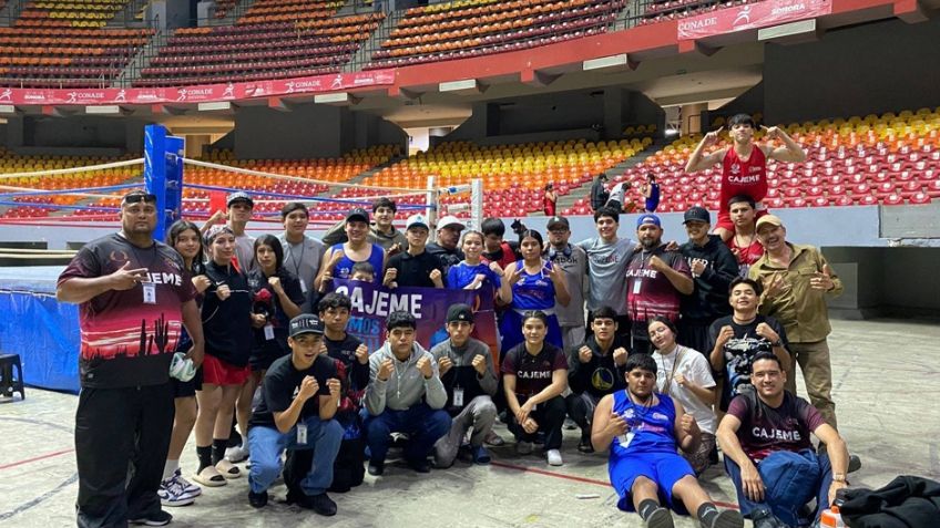 Selección Cajeme de Boxeo pega duro en la Olimpiada Estatal 2026: Gana 13 medallas