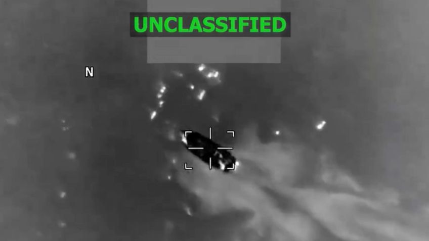 VIDEO: Estados Unidos destruye presunta 'narcolancha' en el Caribe; tres personas murieron