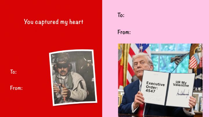 San Valentín con guiños políticos: Casa Blanca lanza postales sobre Maduro, Groenlandia y migrantes