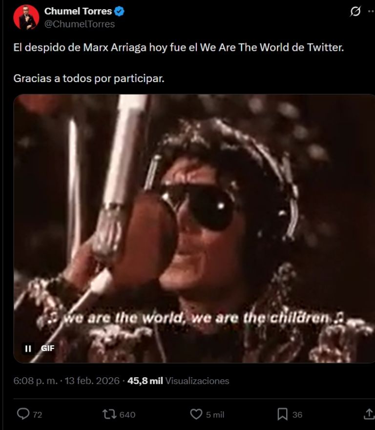 Publicación de Chumel Torres 