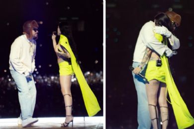 Lo que Ángela Aguilar no pudo, Cazzu sí: Interpreta 'Con otra' junto a Bad Bunny en Argentina (VIDEO)