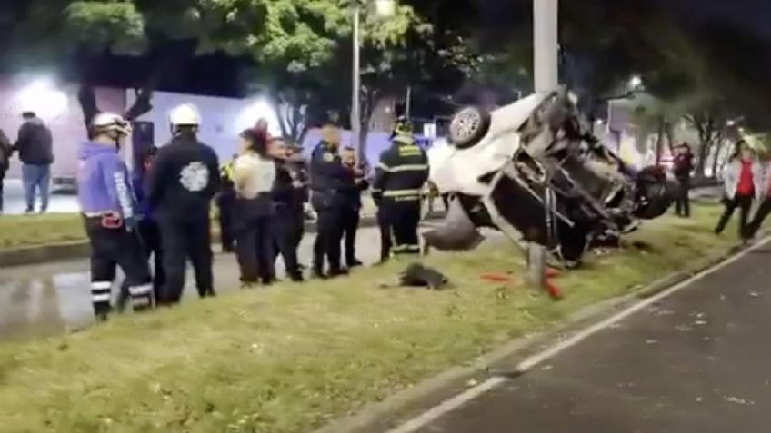 Muere conductor tras FATAL accidente en Tlalpan; hallan latas de cerveza en el auto
