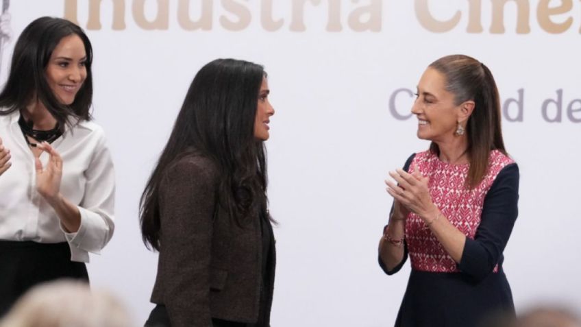 Salma Hayek a Claudia Sheinbaum por incentivos al cine mexicano: "No teníamos a esta presidenta"