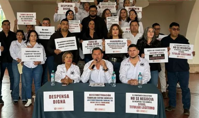Steus exige a Unison aumento del 50% de sueldo y nivelación de mil 700 trabajadores al salario mínimo