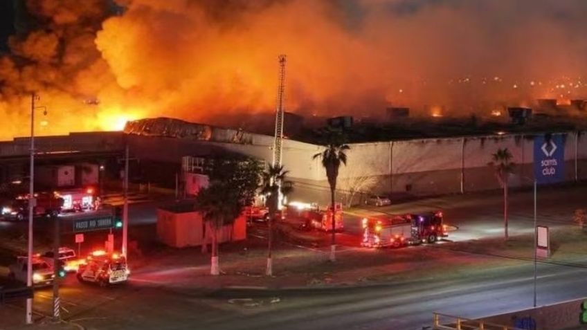 FGJES realiza peritajes tras incendio en Sam's Club de Hermosillo; no hay indicios de que haya sido provocado