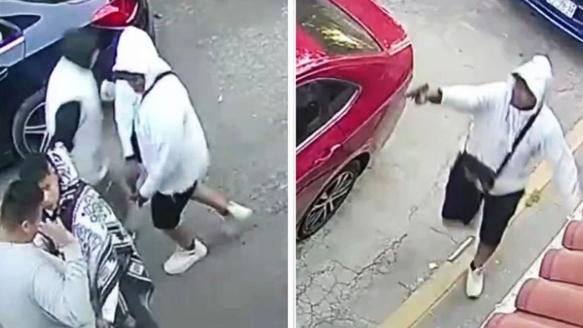 VIDEO: Vecino dispara contra asaltantes que casi se llevan a niña abordo de auto en Edomex