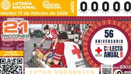 Foto que representa a Lotería Nacional: Lista COMPLETA de GANADORES del Sorteo Mayor No. 4002 de HOY martes 17 de febrero