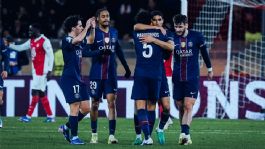 Foto que representa a Doué comanda la remontada del PSG sobre el Mónaco y coquetea con octavos de Champions League