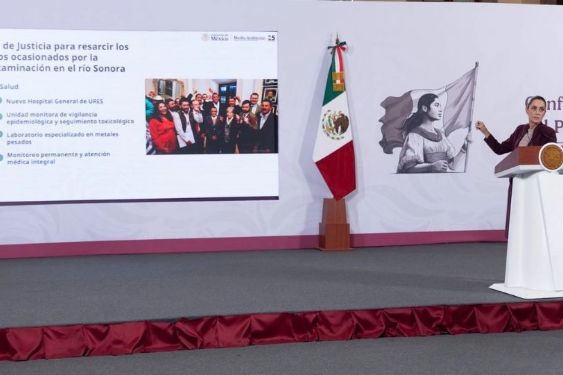 "¡Tienen que hacerlo ya!": Sheinbaum urge a Grupo México liquidar adeudo por el Río Sonora