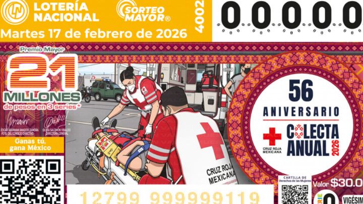 Lotería Nacional: Lista COMPLETA de GANADORES del Sorteo Mayor No. 4002 de HOY martes 17 de febrero