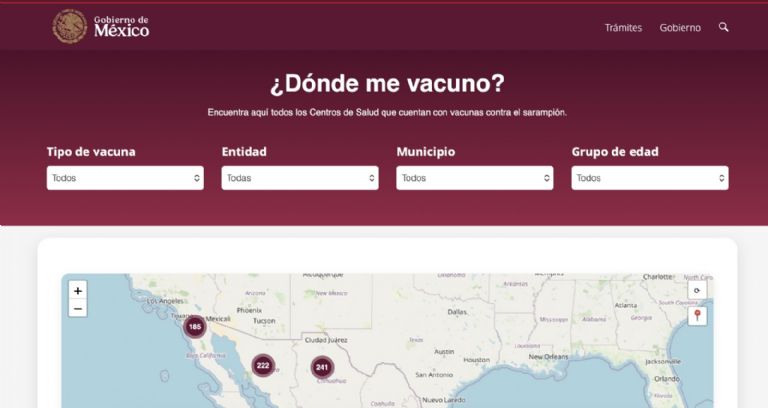 Habilitan portal para encontrar punto de vacunación en México. Foto: Gobierno Federal