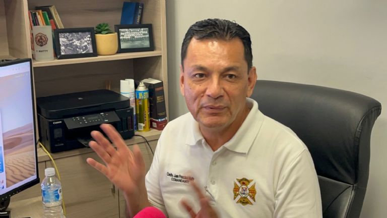 El comandante del Departamento de Bomberos, Juan Francisco Matty