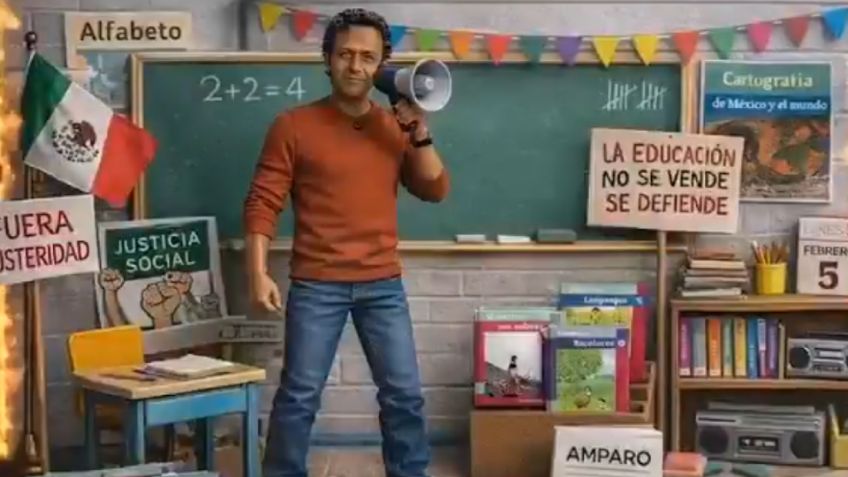 (VIDEO) Entre memes y burlas, Salinas Pliego exhibe figura de Marx Arriaga con sello de "rechazado"