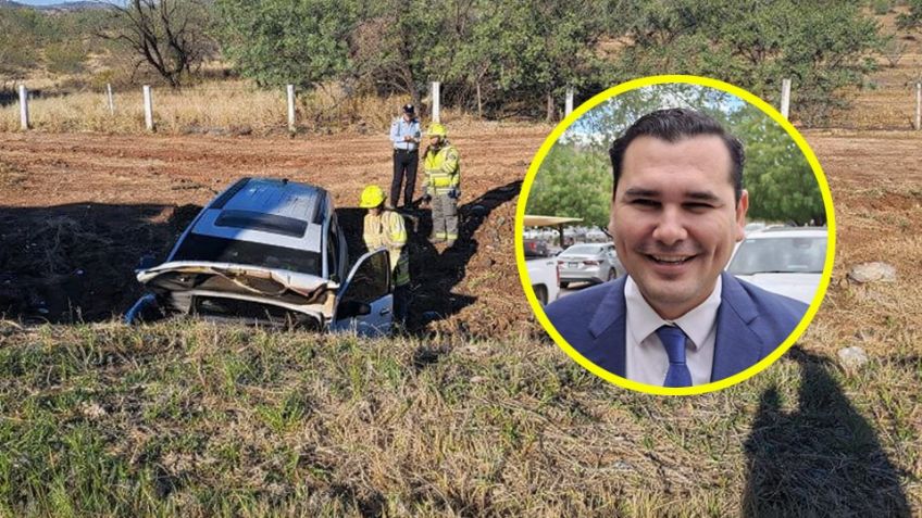 Dan de alta a Adolfo Salazar, secretario de Gobierno de Sonora, tras sufrir accidente carretero