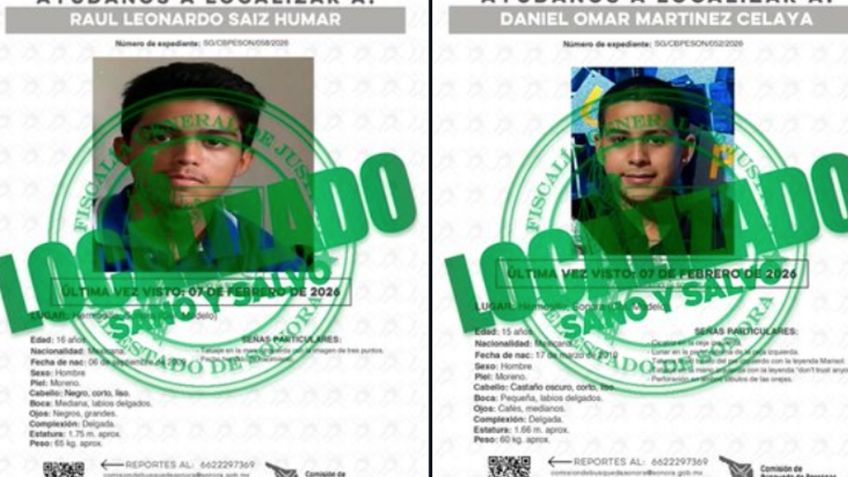 Sanos y salvos: Hallan a dos menores que escaparon de centro de rehabilitación en Hermosillo