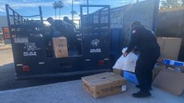 Foto que representa a Apoya la Policía Estatal de Seguridad Pública en Sonora con colecta 'Reciclando por Sonrisas'