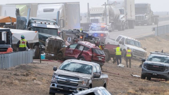Tragedia en Colorado: Choque múltiple en Interestatal 25 por tormenta de polvo deja 4 muertos