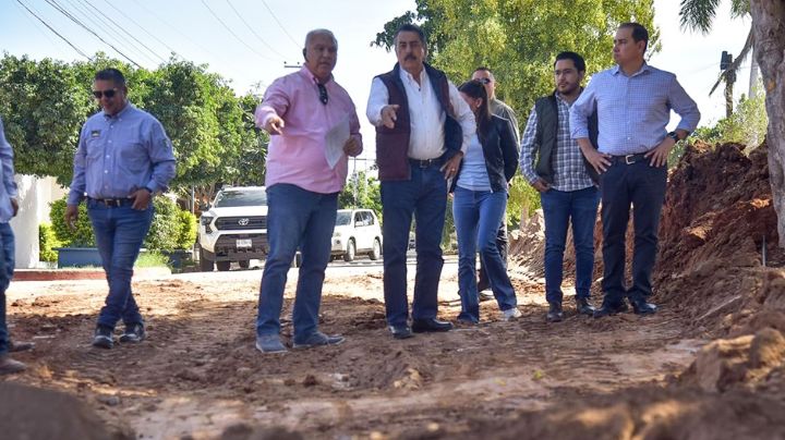 Javier Lamarque Cano supervisa rehabilitación hidráulica y pavimentación en Ciudad Obregón