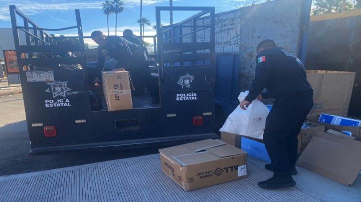 Apoya la Policía Estatal de Seguridad Pública en Sonora con colecta 'Reciclando por Sonrisas'