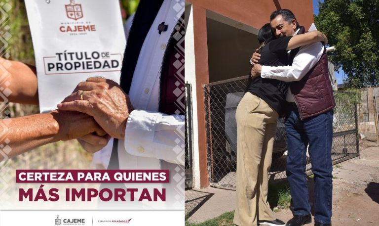 Javier Lamarque consolida certeza jurídica con entrega de escrituras a familias vulnerables en Cajeme