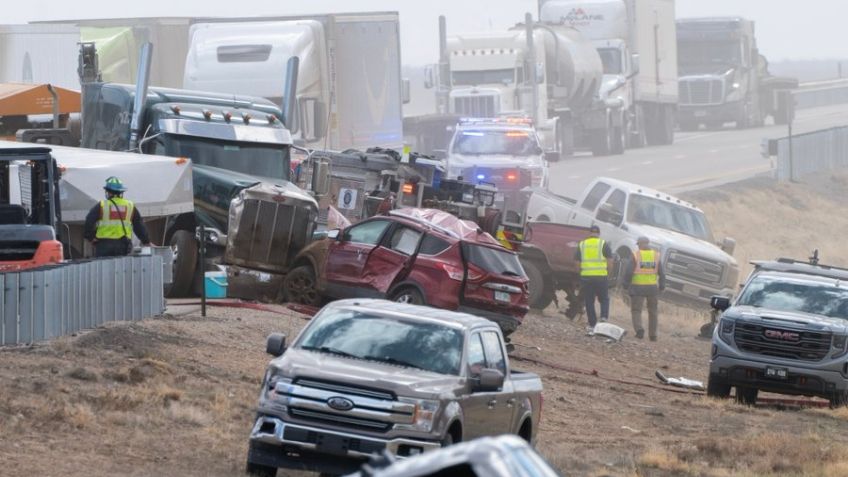 Tragedia en Colorado: Choque múltiple en Interestatal 25 por tormenta de polvo deja 4 muertos