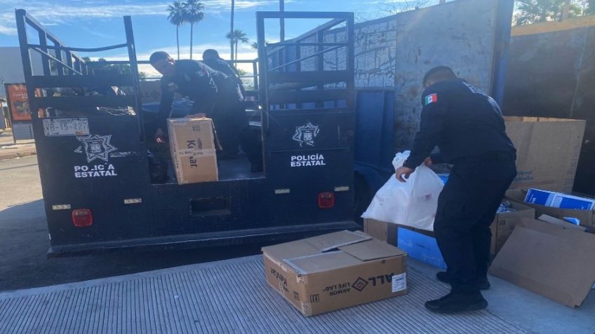 Apoya la Policía Estatal de Seguridad Pública en Sonora con colecta 'Reciclando por Sonrisas'