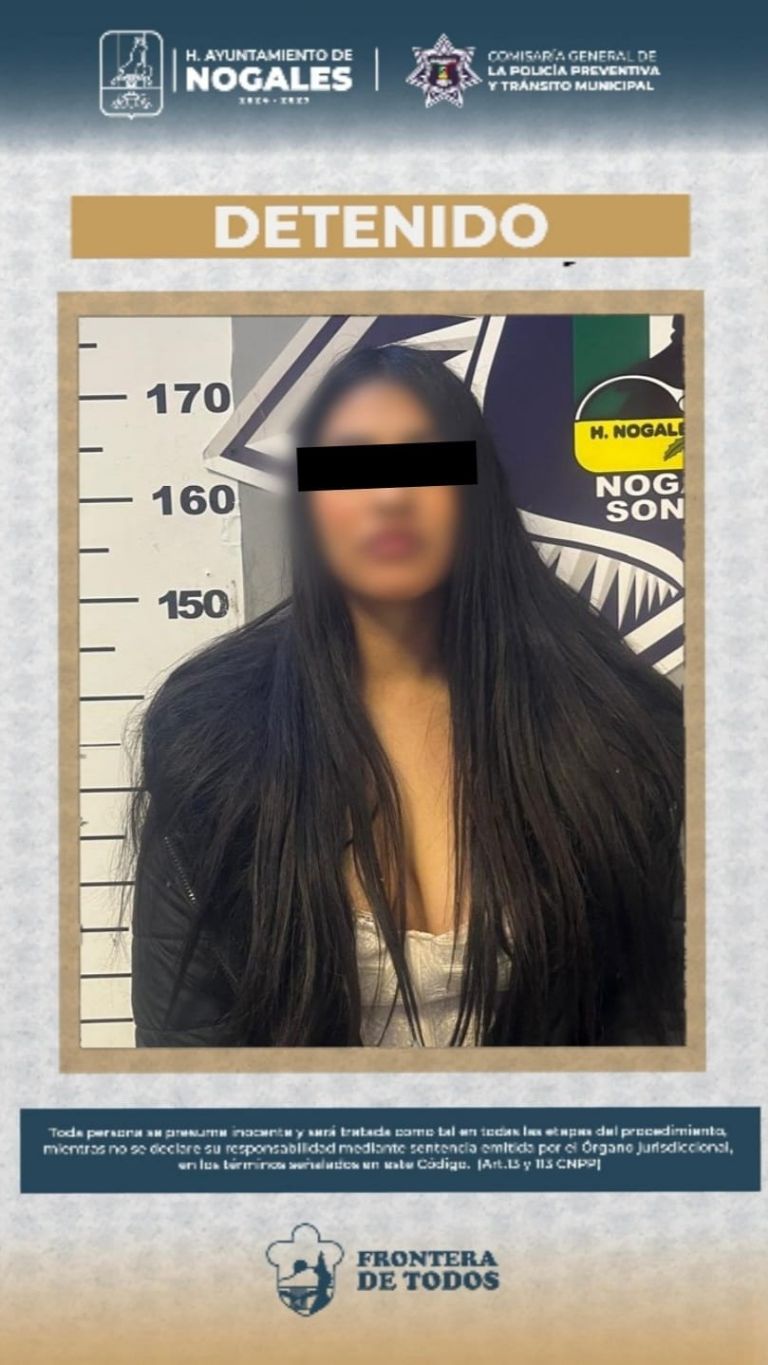 Mujer es detenida tras agredir a policía en la colonia San Miguel.