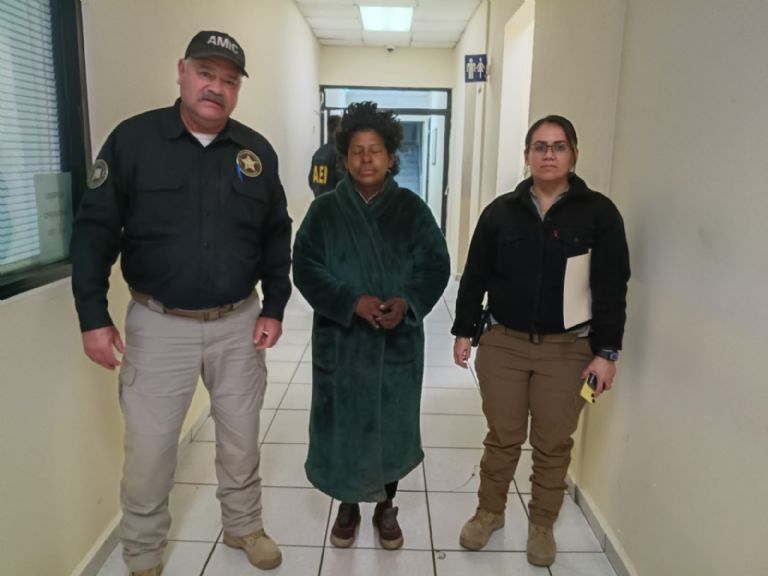 Olga Lidia, de 41 años de edad, fue devuelta a su hogar